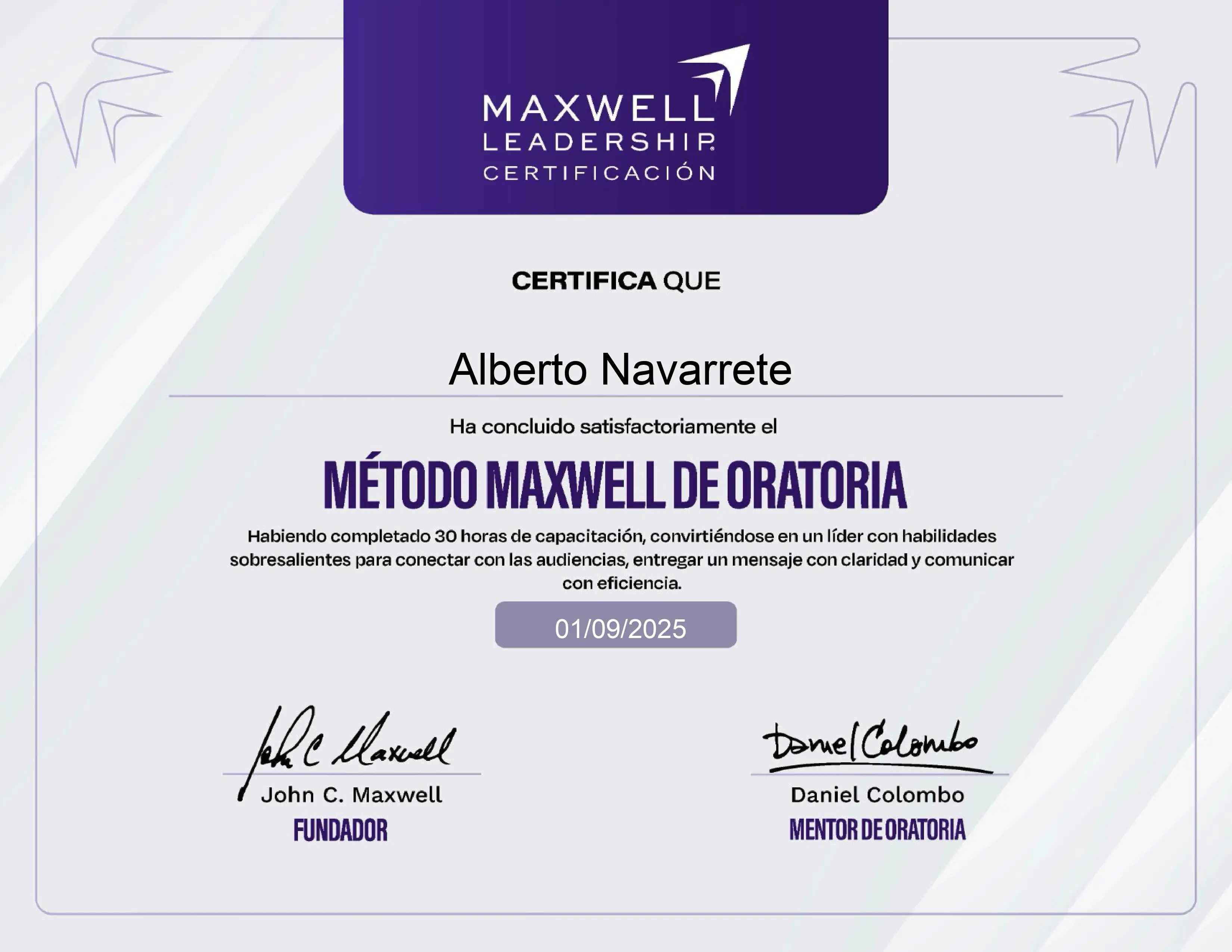 Certificado de formación 3 de 3